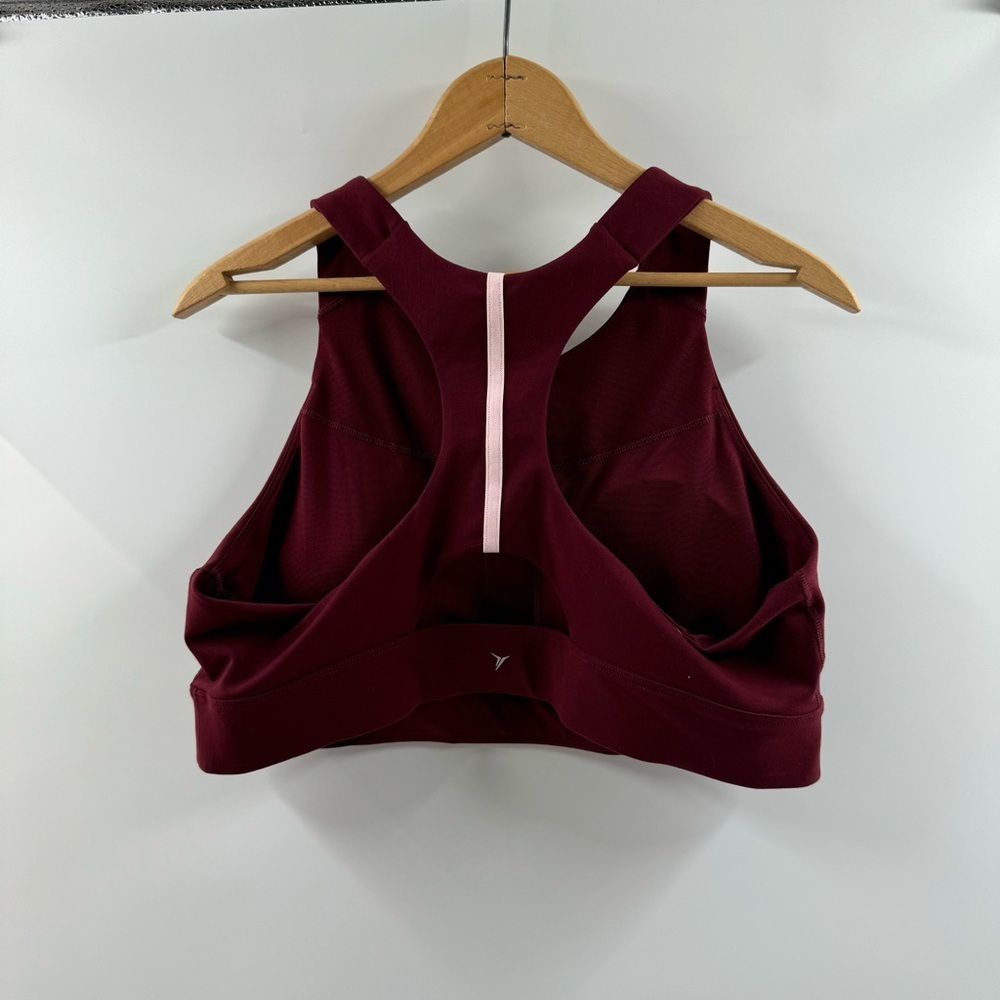 Old Navy Active Go-Dry Maroon Racerback Sports Bra – Size XL - Picture 4 of 5